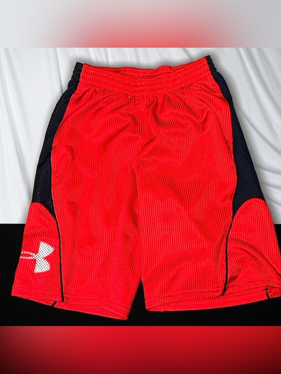 Under Armour Other - Under Armour Red and Black Men’s Athletic Mesh Shorts